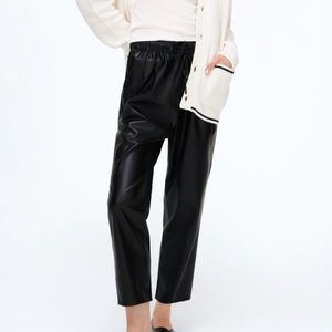 Zara Faux Leather The Weekend Pants